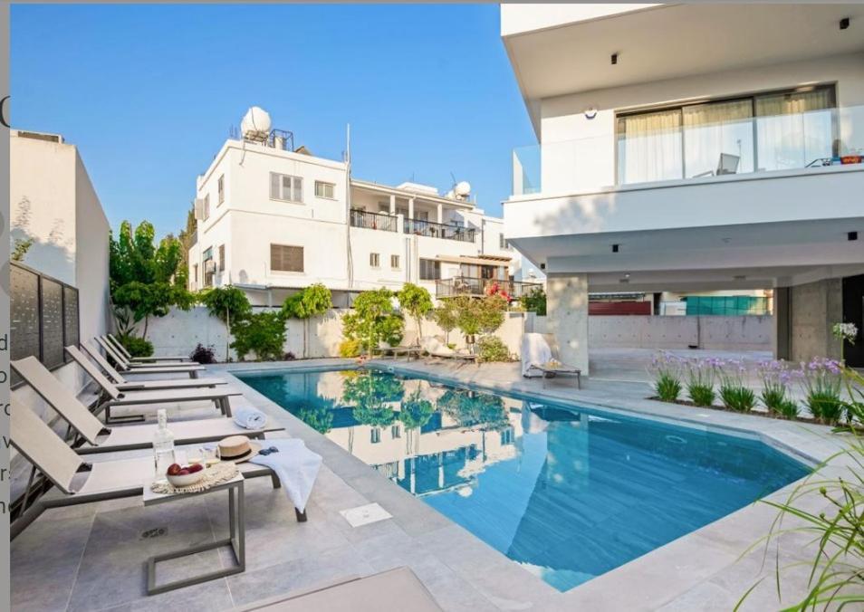 Olive Shared Pool Apartments Paphos Exterior photo