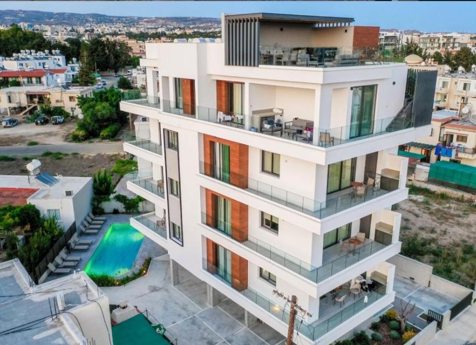 Olive Shared Pool Apartments Paphos Exterior photo